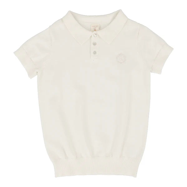 Analogie SS Knit Polo in Cream