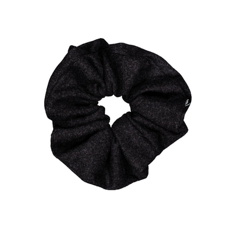 Knot Feather Felt Scrunchie Blackbird
