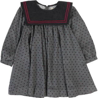 Analogie Primrose Dress in Pale Grey
