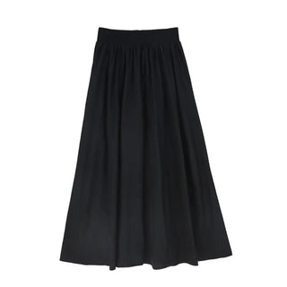 Little Parni Teen Black Taffeta Midi Skirt