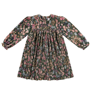 Klai Krinkle Velvet Dress in Green