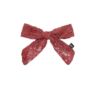 Knot Lace Petite Bow in Rose