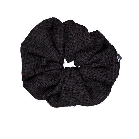 Knot Waffle Jumbo Scrunchie Blackbird