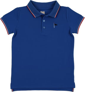 Buy electric-blue Lil Legs Outerfield Boys SS Polo