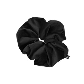 Knot Felted Velvet Scrunchie in Black