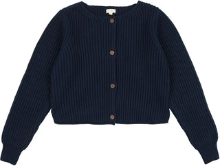 Lil Legs Navy Basic Cardigan