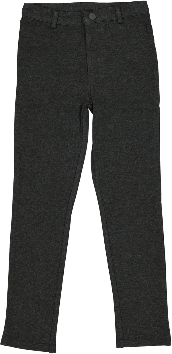 Lil Legs Knit Pants Without Seam in Heather Grey