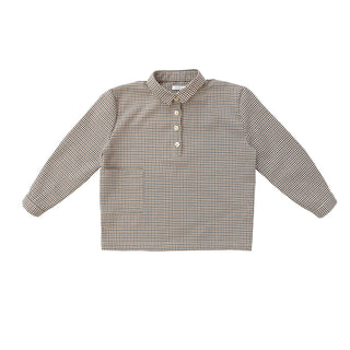 Coco Blanc Houndstooth Boxy Shirt