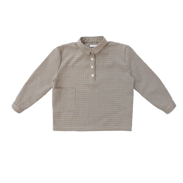 Coco Blanc Houndstooth Boxy Shirt