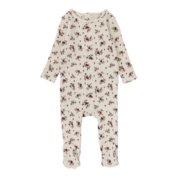 Lil Legs Floral Cluster Footie