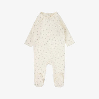 Lilette Cherry Print Footie in Pale Blue