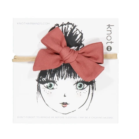 Knot LUSTRE Mini Bow Band Rosefinch