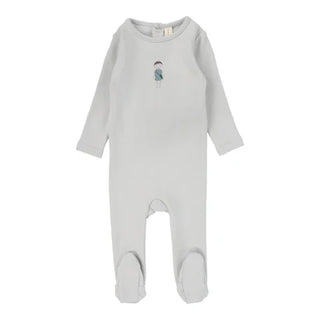 Lilette Doll Footie In Seafoam