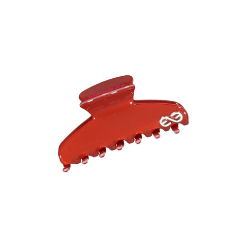Knot Tortoise Claw Clip Cardinal Red