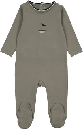 Lil Legs Outerfield Boy Footie in Green