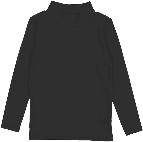 Lil Legs Black Bamboo Mockneck