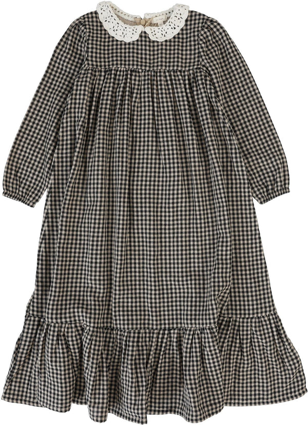 Lil Legs Folk Maxi in Gingham