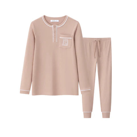 Coco Blanc Pink Henley PJs