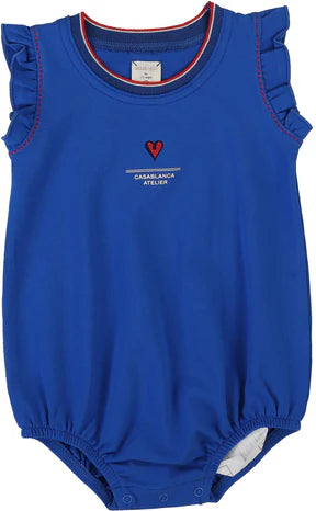 Lil Legs Outerfield Girls Romper in Electric Blue