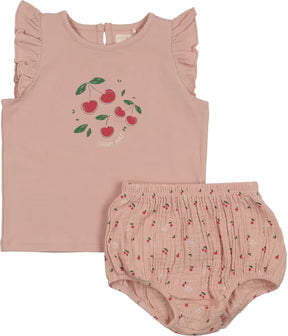 Lil Legs Common Folk Toddler Girls Set in Pink