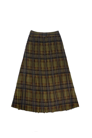 Zaikamoya Pippa Skirt Brown/Yellow Plaid