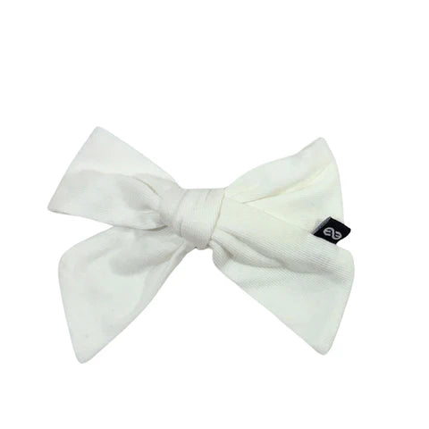 Knot Tidal Tee Bow in White