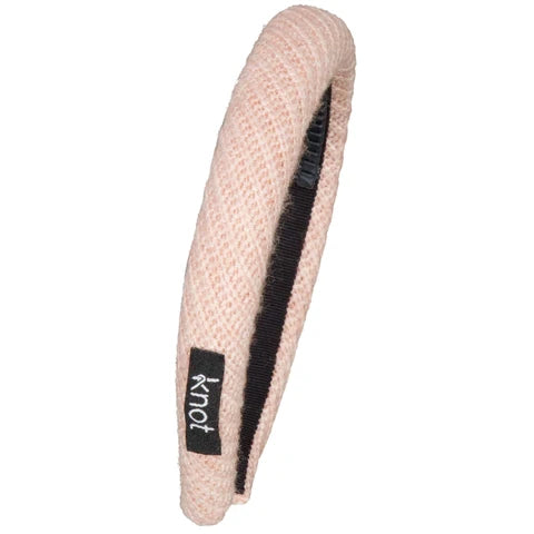 Knot Waffle Headband Flamingo Pink