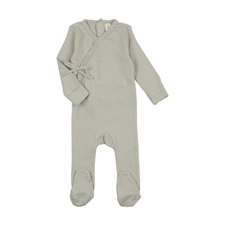 Lilette Sea Blue Pinpoint Wrapover Footie