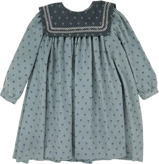 Analogie Primrose Dress in Dusty Blue