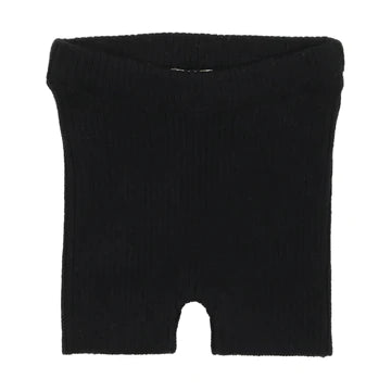 Lil Legs Black Knit Shorts