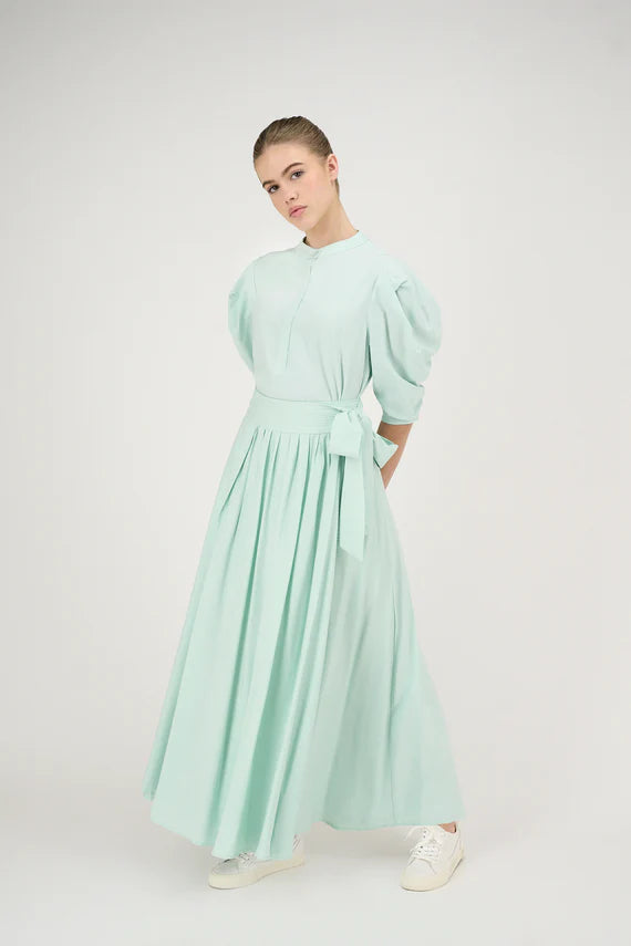 Zaikamoya Mint Blouse and Skirt Set