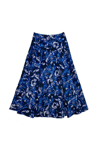 Zaikamoya Colette Skirt Blue Print