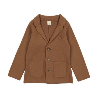 Analogie Camel Crest Knit Blazer