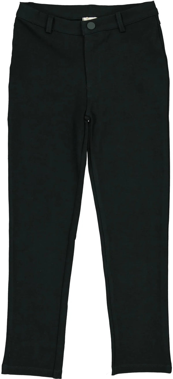 Lil Legs Knit Pants Without Seam in Hunter Green