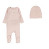 Lilette Pointelle Emblem Footie Set Soft Pink