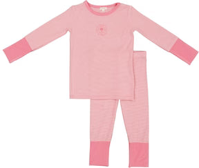 Lil Legs Fresh Pink Striped Lounge Set