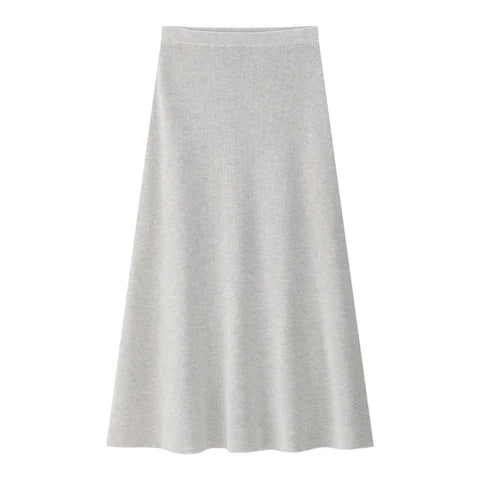 Coco Blanc Knit Skirt Marled Grey