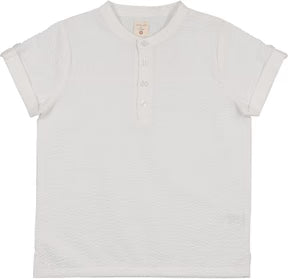 Analogie Mandarin Collar Dress Shirt in White