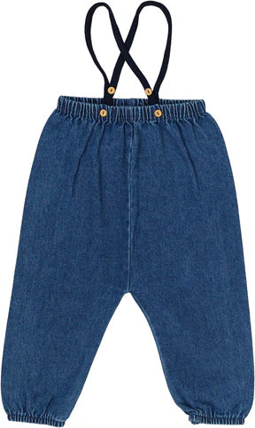 Analogie Sweet Campaign Knit Strap Bubble Suspender Overall