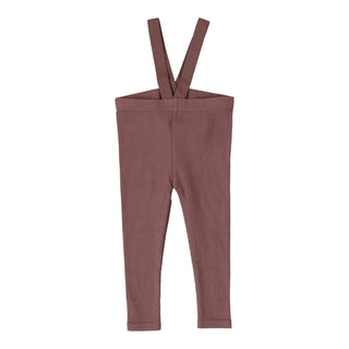 Lil Legs Suspender Leggings in Rose