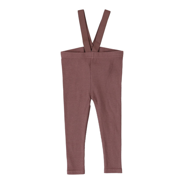 Lil Legs Suspender Leggings in Rose