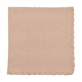 Lilette Vintage Knit Blanket in Petal