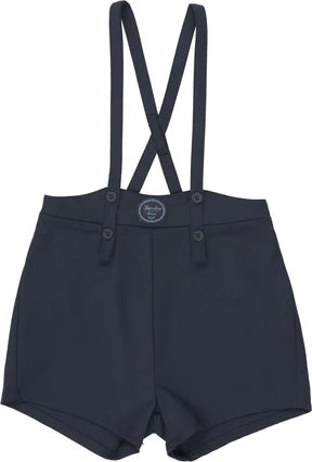 Analogie Plaid Edition Boys Overall Shorts Navy