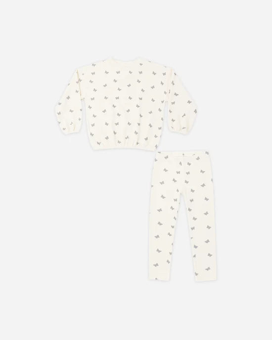 Rylee & Cru Spongey Knit Set Butterfly Ditsy