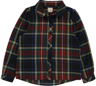 Analogie Plaid Girls Blouse in Plaid