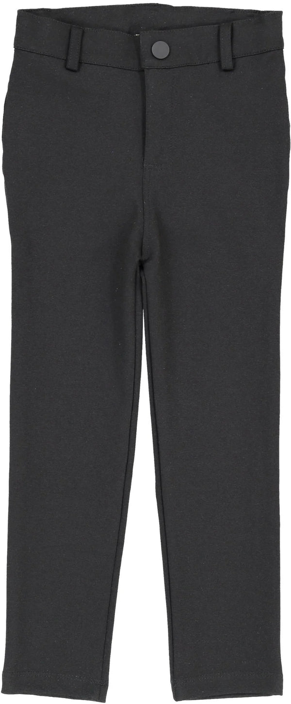 Lil Legs Black Knit Stretch Pants