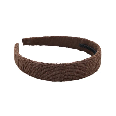 Halo Luxe Abigail Corduroy Headband Brown