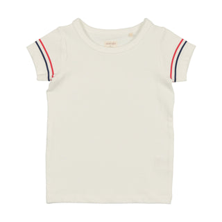 Analogie SS White with Stripe T-Shirt