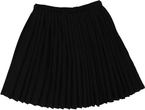 Lil Legs Knife Pleated Skirt in Black