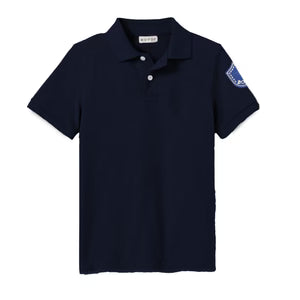 Bopop Navy Emblem Boys Polo SS